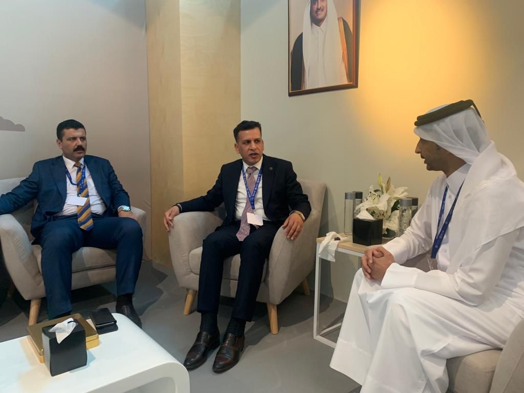 You are currently viewing وزارة التخطيط تناقش مع وفد وزارة الخارجية الامريكي موضوع المياه والتنمية وتزور الجناح القطري