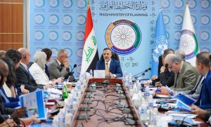 Read more about the article نائب رئيس مجلس الوزراء، وزير التخطيط يترأس اجتماعا للجنة التوجيهية المُشتركة بين الحكومة العراقية والأمم المُتحدة للتعاون في مجال التنمية المُستدامة تعقد اجتماعها الثاني