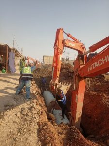 Read more about the article وزارة التخطيط تطّلع ميدانيا على إنشاء مشروع محطة دفع ونقل ( مياه الصرف الصحي ) في مُحافظة المثنى
