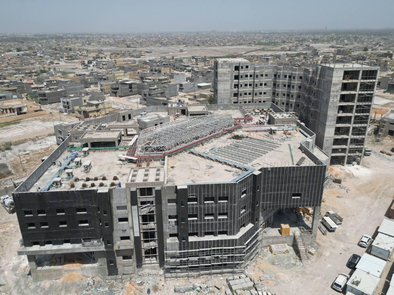 You are currently viewing وزارة التخطيط : العمل يتواصل في إنشاء مُستشفى (الزكي التخصصي) سعة (230) سريرا بمحافظة بابل، الذي يُعد من المستشفيات المتطورة جدا في العراق