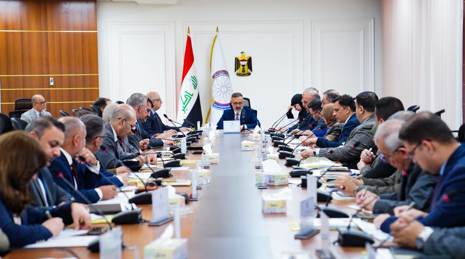 You are currently viewing نائب رئيس مجلس الوزراء- وزير التخطيط، يترأس اجتماعا مشتركا لخلية المتابعة، واللجنة الوطنية للتنمية المستدامة في العراق