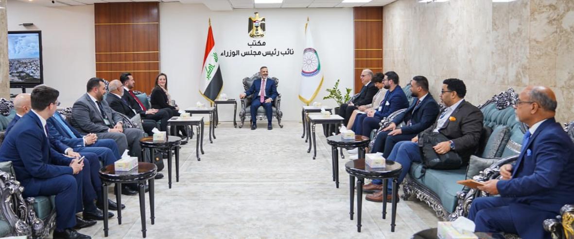 You are currently viewing نائب رئيس مجلس الوزراء- وزير التخطيط يلتقي وفد مجلس الاعمال الامريكي- العراقي، ويبحثان الفرص الاستثمارية المتاحة في العراق في مختلف القطاعات