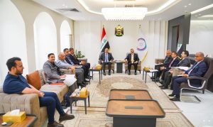 Read more about the article نائب رئيس مجلس الوزراء- وزير التخطيط، يستقبل وزير الشباب والرياضة، ويبحثان واقع مشاريع الوزارة، وسرعة انجاز ملعب التاجيات الاولمبي