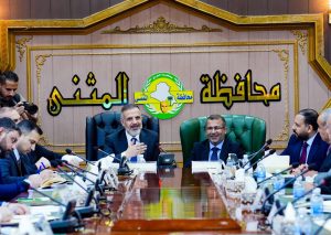 Read more about the article نائب رئيس مجلس الوزراء- وزير التخطيط، الدكتور محمد علي تميم، يعقد اجتماعا موسعا مع الحكومة المحلية في محافظة المثنى