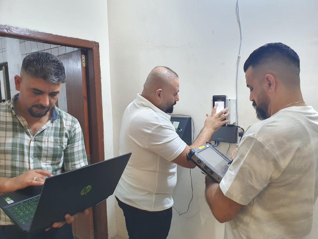 You are currently viewing إنجاز ربط مديرية تخطيط محافظة ديالى بالنظام الموحد للبصمة الالكترونية بمركز الوزارة