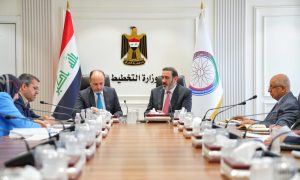 وزير التخطيط وكالة يلتقي أمين بغداد لبحث تسريع إنجاز المشاريع الخدمية في العاصمة